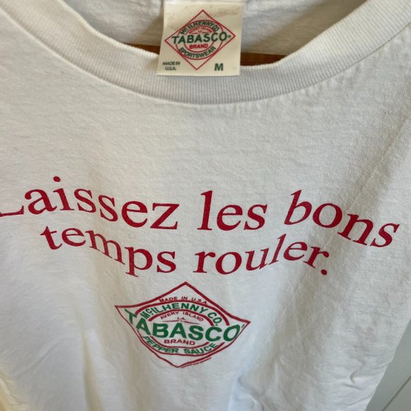 Vintage Tabasco Shirt 90s Louisiana Official Merch Medium Single Stitch USA Made - Picture 4 of 5